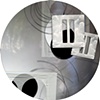 XIII from the "dot dot dot" Series, 2010 archival pigment print of digital collage  11" diameter