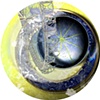 XVIII from the "dot dot dot" Series, 2010 archival pigment print of digital collage  11" diameter