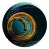 XXV from the "dot dot dot" Series, 2010 archival pigment print of digital collage  16" diameter