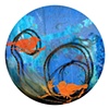 II from the "dot dot dot" Series, 2010 archival pigment print of digital collage  16" diameter
