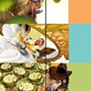 Illustrations from "Ben and Boo, Two Dogs on Mars with Banana Pies"