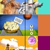 Illustrations from "Ben and Boo, Two Dogs on Mars with Banana Pies"