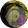 XXIII from the "dot dot dot" Series, 2010 archival pigment print of digital collage  11" diameter
