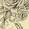 Filigree roses sketch