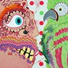 Detail: Woman with Budgie