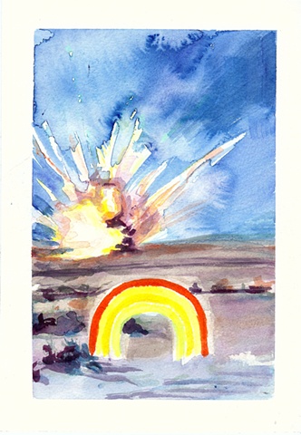 explode over the rainbow
