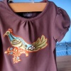 Peacock Puff Tee 5T