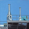 Two Metal Chimneys