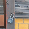 Lock on Yellow Wall