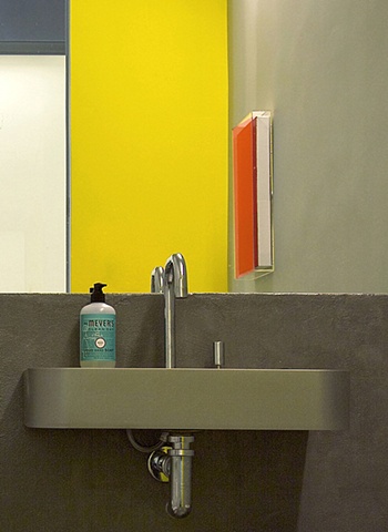 Tribeca Dental Office, modern dental office, modern bathroom by doug stiles interior design