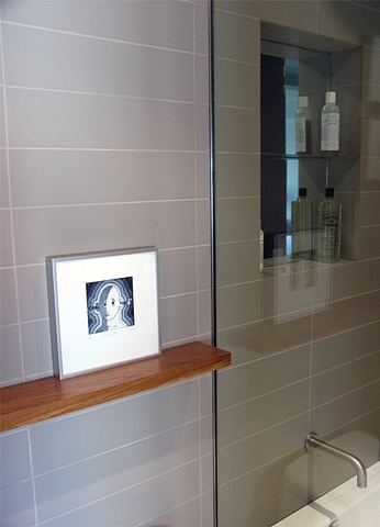 east village prewar apartment, modern minimalist bathroom, by Doug Stiles Interior Design