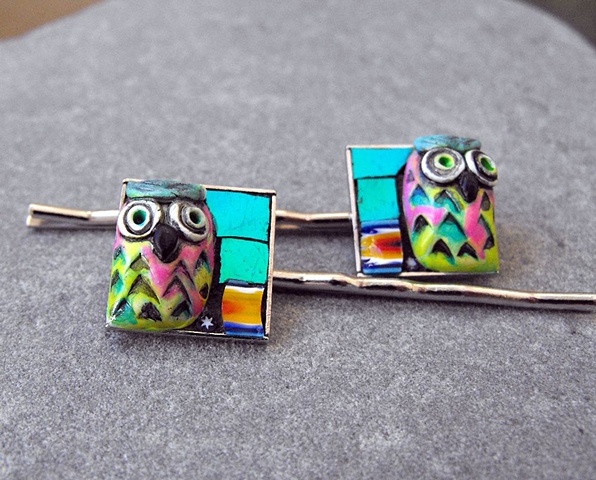 OWL HAIR PINS
