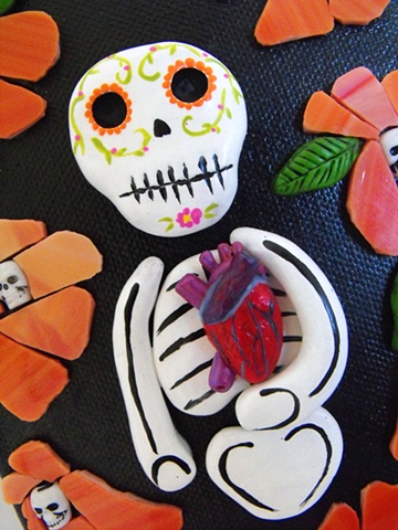 day of the dead sugar skull art