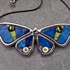 BLUE MORPHO - MOSAIC BUTTERFLY PENDANT