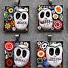 FRIDA SUGAR SKULLS - DAY OF THE DEAD PENDANTS