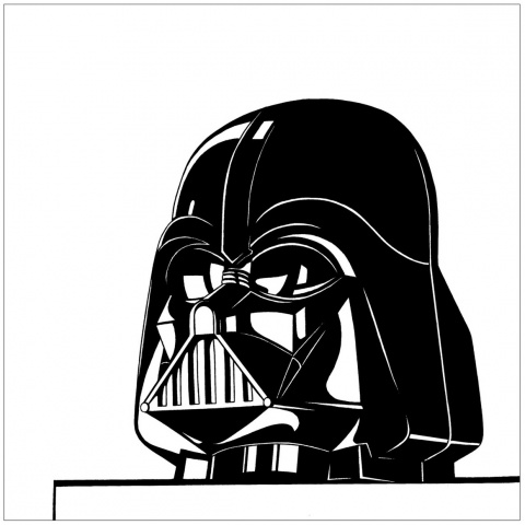 Darth Vader Graphic Drawing 2