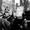 Demonstration, United Nations Plaza
