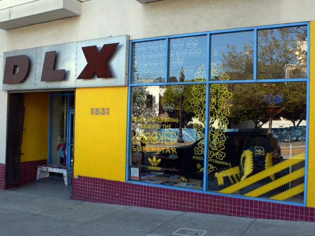 From exterior, Mark Gonzales/Krooked/Adidas...