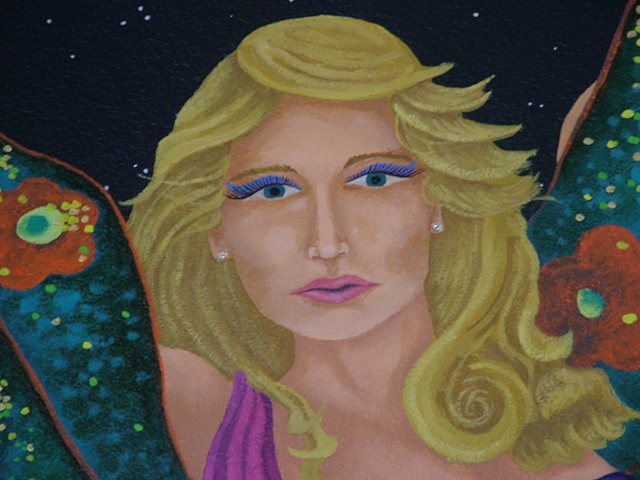 Detail, Las Vegas Showgirl (face)