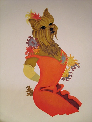 Detail (Yorkshire Terrier), Boudoir Pups for Le Moulin Pooch