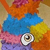Detail, "Cinco De Maul-O" prom photo backdrop (pinata)