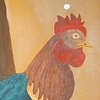 Detail, "Cinco De Maul-O" prom photo backdrop (chicken)