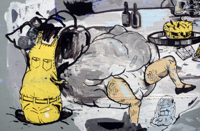 "Little Dinner (Yellow)"   detail