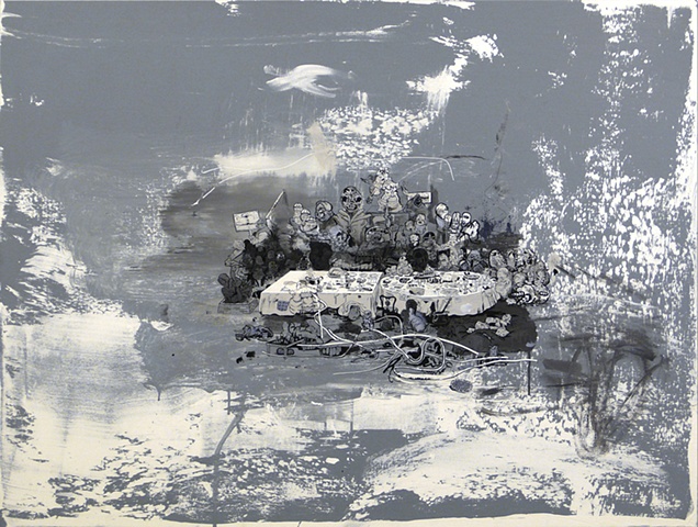   election daniel davidson drawing dirty art painting ada new york artist sloan painter gallery SFAI hogarth