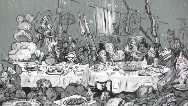 "The Election (After W. Hogarth)"  detail