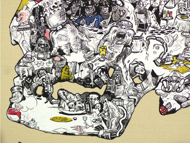 "Small Skull" (detail 1)