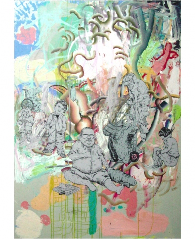 "Grey Figures # 1)
