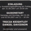 Tricia Keightley/Daniel Davidson @ Gallery Schuster Aug 31 2007 Season Start