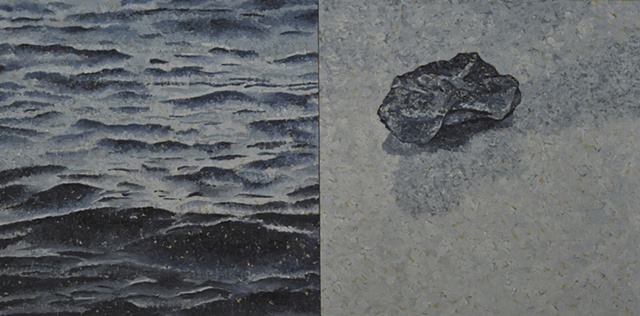 Fossil Rock Oil Painting Joanne Aono