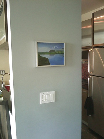 A landscape painting of a golf course in Colorado by Tara Benet