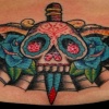 Day of the Dead Skull w/ web
