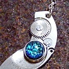 Steampunk DRAGON TEAR Pendant