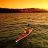 Lone kayaker