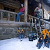 At the cabin