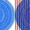 Double Blue with Red and Orange Mediation