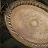 Oval Tray, Chiseled Brass

