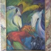Wild Horses and Marble Frame