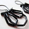 black beaded earrings