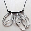 clear bugle beaded necklace