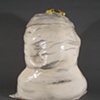 WHITE TRASH BAG CAN