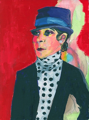 A Handsome Lady with Polka Dots