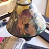 Deco Lamp with Book Image Lamp Shade