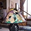 Art Deco Repurposed Lamp and Book