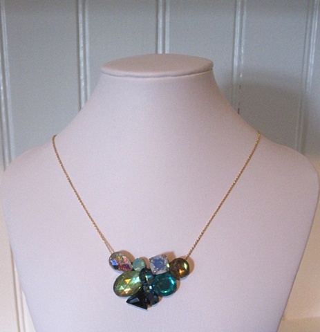 One of a kind rhinestone necklace