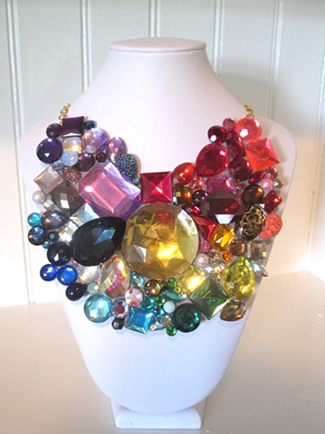 one of a kind rhinestone necklace