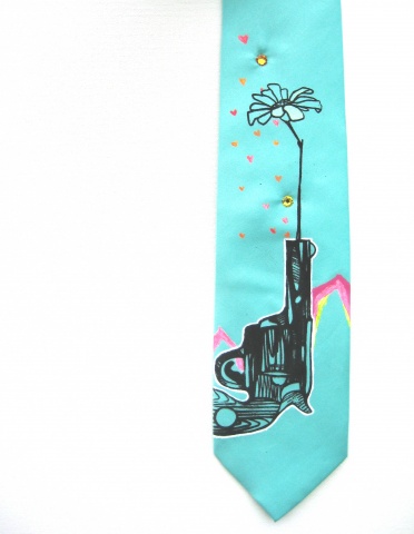 Teal bullets for flowers